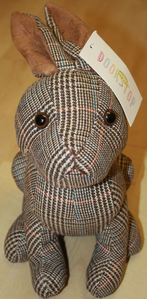 Tweed hare doorstop